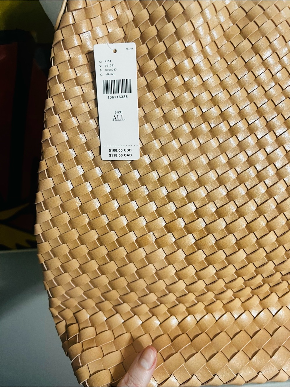 Anthropologie Calla Oversized Woven
Bucket Bag Tan NWT - Picture 5 of 10